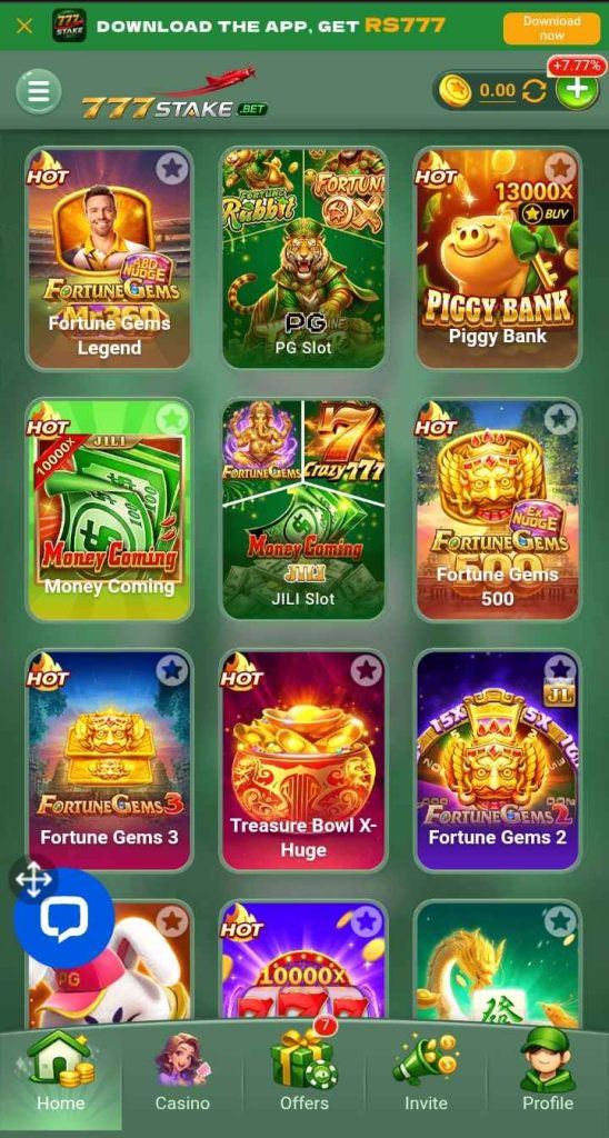 777stake Game